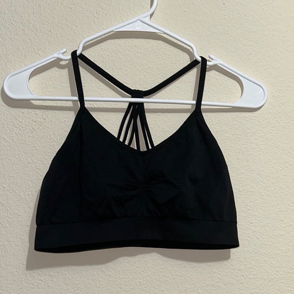 Xersion Black Strappy Sports Bra
